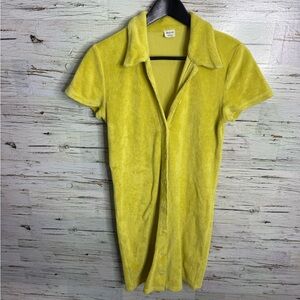 WILFRED Pool Dress size small aritzia yellow